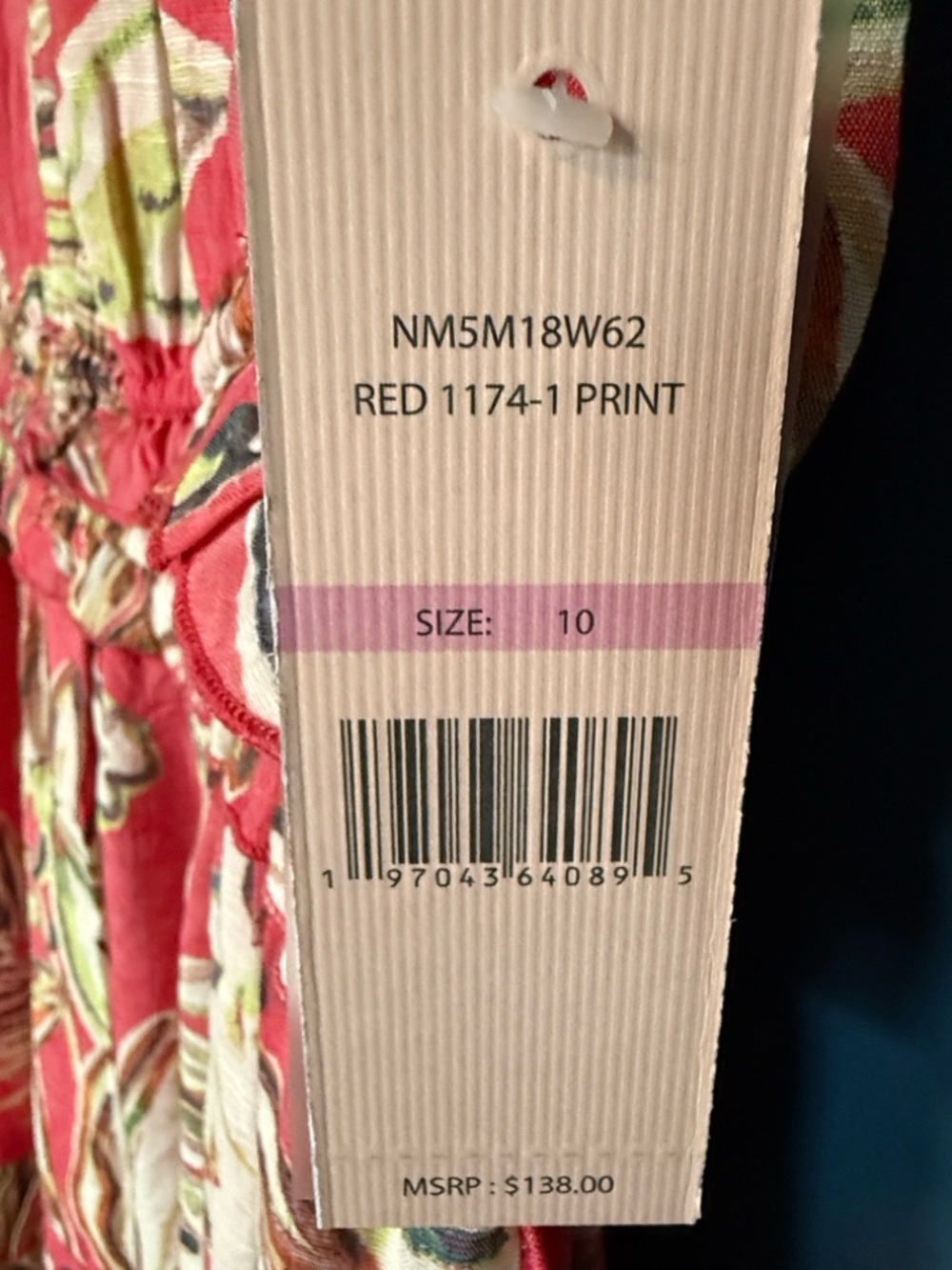 Nanette Lepore Hot Pink Lined Floral Dress Size 10 - Picture 9 of 10